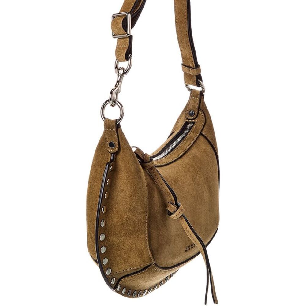 Isabel Marant Oskan Moon Suede Hobo Bag, Brown - Picture 3 of 4